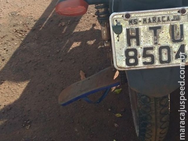 Maracaju: Bombeiros atendem ocorrência em que homem teve dedos do pé lacerado em corrente de motocicleta