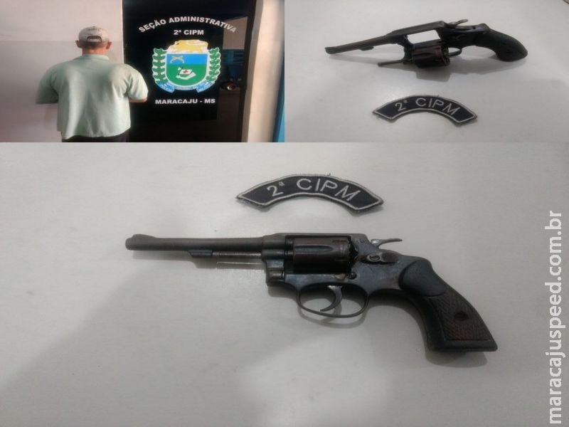Maracaju: Polícia Militar prende homem em flagrante por posse ilegal de arma de fogo Maracaju: Polícia Militar prende homem em flagrante por posse ilegal de arma de fogo