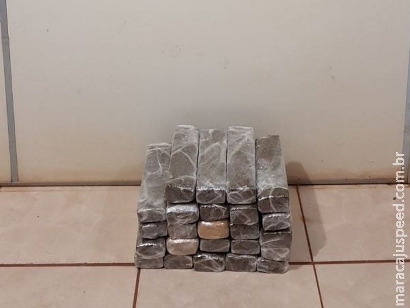 Maracaju: PRE BOPE Vista Alegre apreende duas sacolas com 24 tabletes de maconha em itinerário