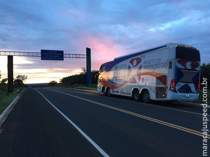 Ônibus da Saúde leva atendimentos gratuitos a Maracaju, sábado