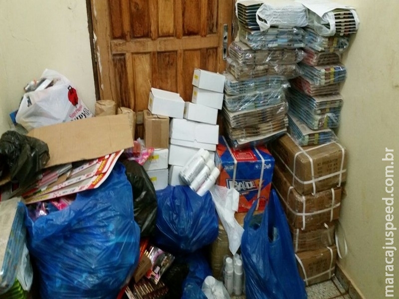 Polícia apreende mercadorias do Paraguai