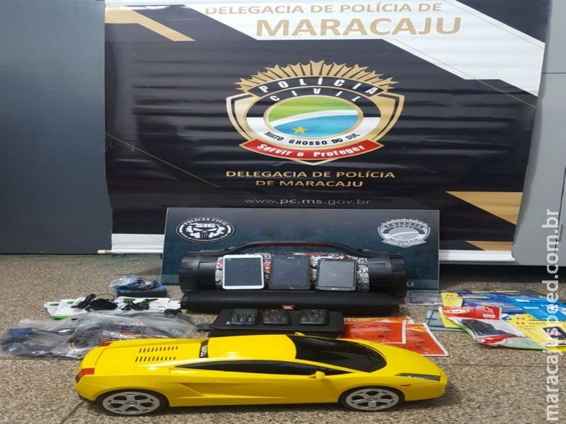 Polícia Civil de Maracaju identifica autores de furto de loja de celulares e recupera os produtos Polícia Civil de Maracaju identifica autores de furto de loja de celulares e recupera os produtos
