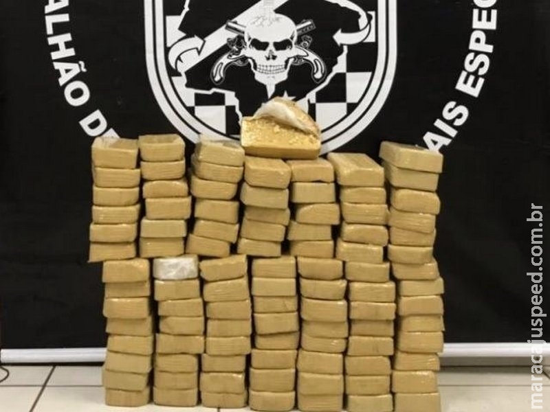 Veículo carregado com R$ 1 milhão em cocaína é apreendido pelo Bope