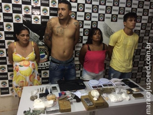 Chefes do tráfico no Los Angeles, quarteto é preso com R$ 60 mil em cocaína