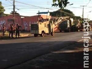 Exército interdita cruzamentos da Brilhante e Bandeirantes para obras