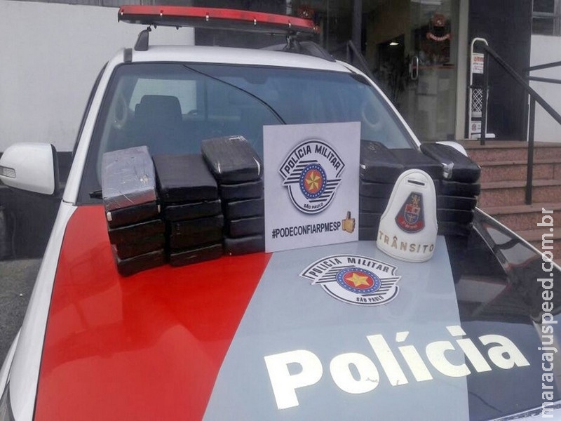 Fuzileiros navais do MS são presos com 30 kg de cocaína em SP, diz PM