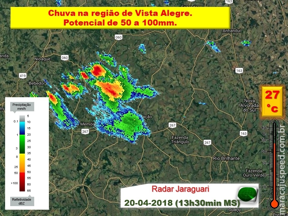 Maracaju: Chuva na região de Vista Alegre