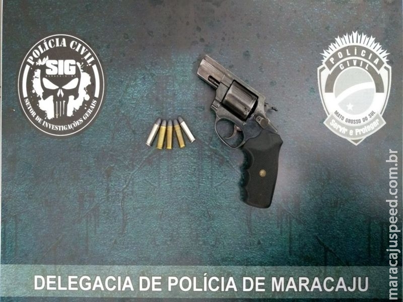 Maracaju: Polícia Civil cumpre mandado de prisão e apreende arma de fogo em estabelecimento do Bairro Paraguai
