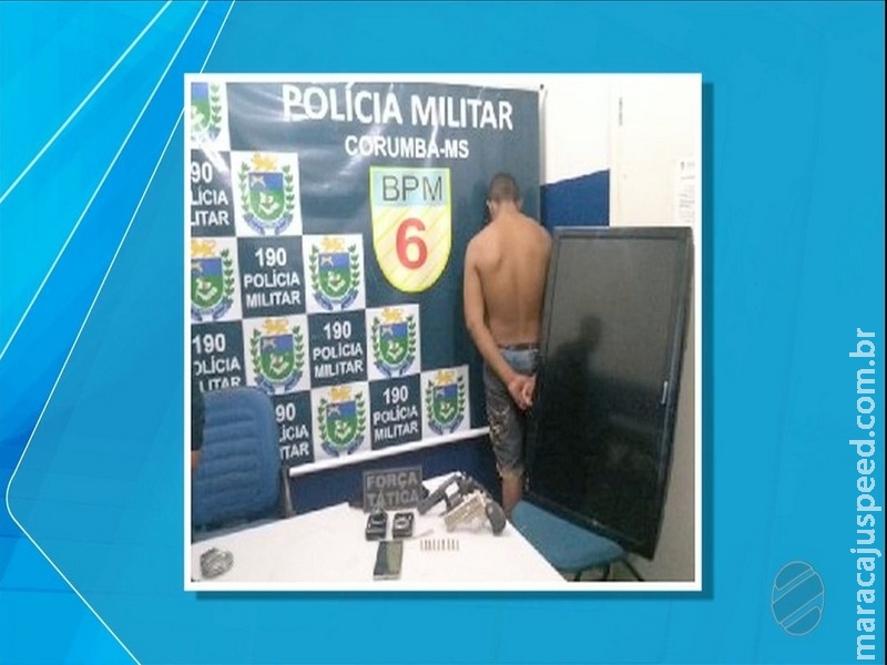Pai confessa crimes do filho e rapaz vai preso por suspeita de roubo em Corumbá, MS
