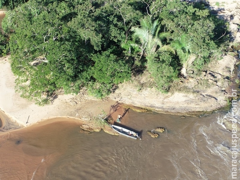 PMA usa drone em fiscalização identifica e prende homem pescando em local proibido e com petrecho ilegal PMA usa drone em fiscalização identifica e prende homem pescando em local proibido e com petrecho ilegal