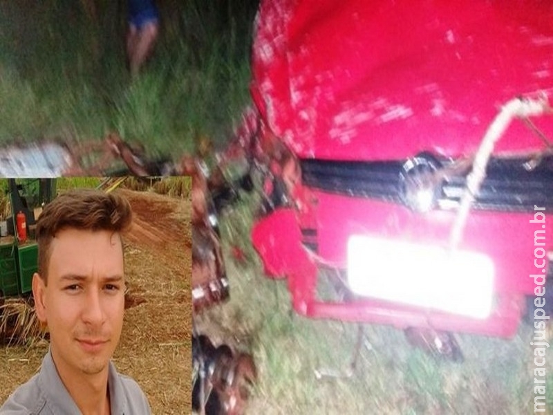 Rapaz morre vítima de acidente entre Glória e Deodápolis