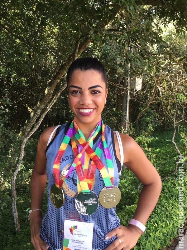 Atleta douradense conquista medalha de ouro nos jogos universitários paralímpicos Atleta douradense conquista medalha de ouro nos jogos universitários paralímpicos