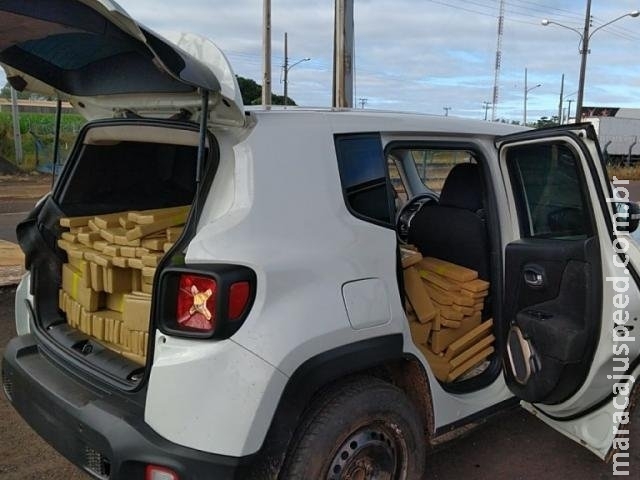Condutor de Jeep Renegade é preso durante transporte de meia t de maconha Condutor de Jeep Renegade é preso durante transporte de meia t de maconha