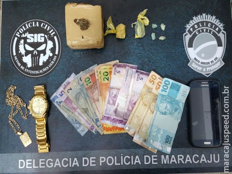 Maracaju: Polícia Civil fecha “boca-de-fumo” na Vila Juquita e prende traficante em flagrante