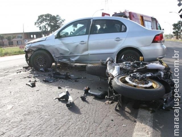 Morre agente penitenciário vítima de acidente entre moto e carro