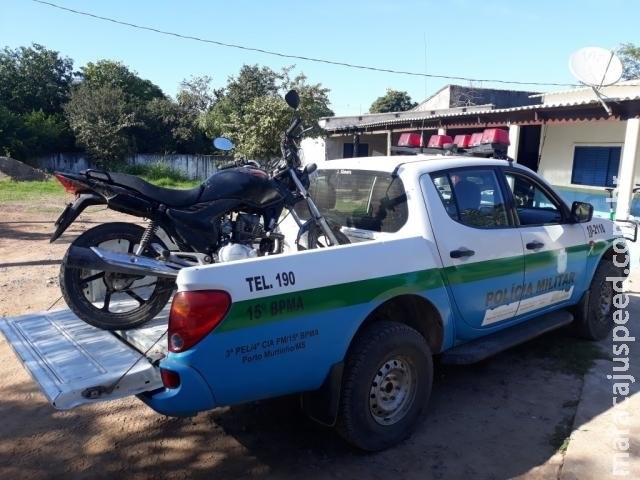 Polícia é chamada para resgatar tamanduá e no local encontra motocicleta furtada