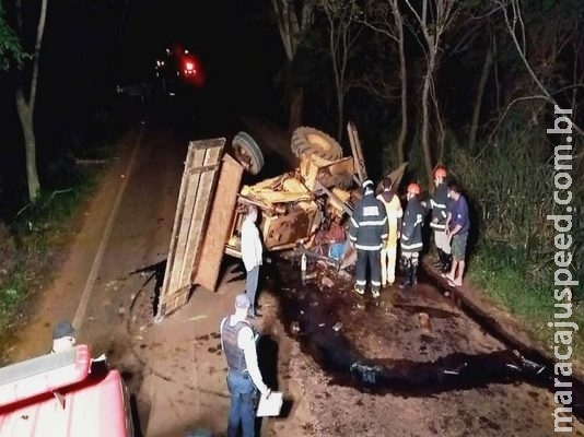 Acidente entre camionete e trator deixa um morto na MS-276