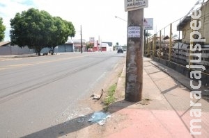 Bêbado, jovem de 22 anos é preso depois de bater em poste na Ceará