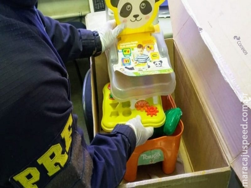Cães encontram droga em brinquedos e alimentos