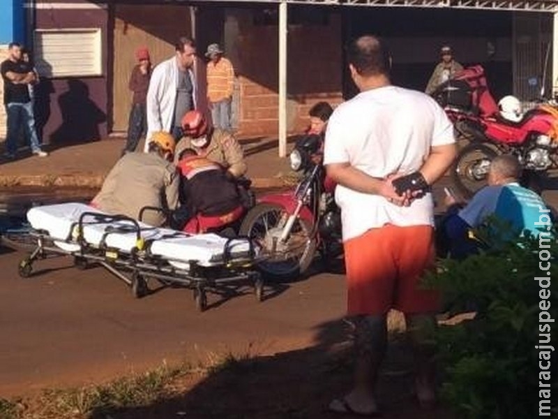 Ciclista fica em estado grave após ser atingido por motociclista