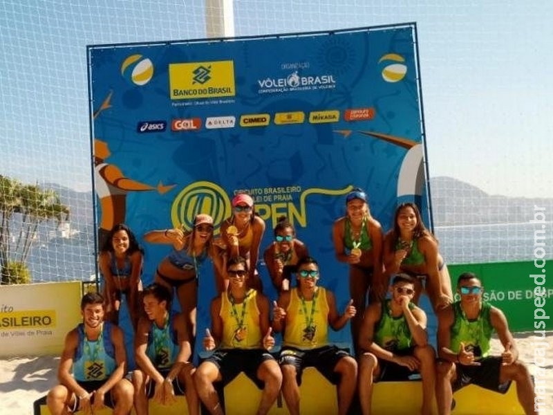 Dupla de MS conquista etapa do circuito brasileiro de vôlei de praia Dupla de MS conquista etapa do circuito brasileiro de vôlei de praia