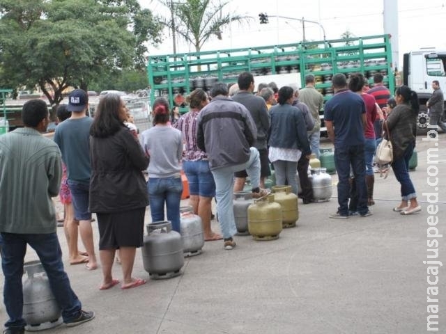 Gás ainda é fracionado em Dourados e clientes precisam garantir senhas