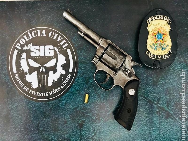 Maracaju: Polícia Civil apreende arma de fogo no Bairro Egídio Ribeiro Maracaju: Polícia Civil apreende arma de fogo no Bairro Egídio Ribeiro