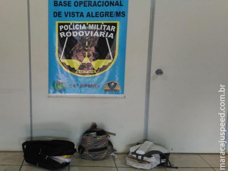 Maracaju PRE Base Vista Alegre apreende 21 quilos de maconha em bolsas acondicionadas em bagageiro de itinerário