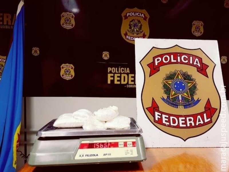 Suspeito é preso pela PF com cocaína que levaria para Goiânia