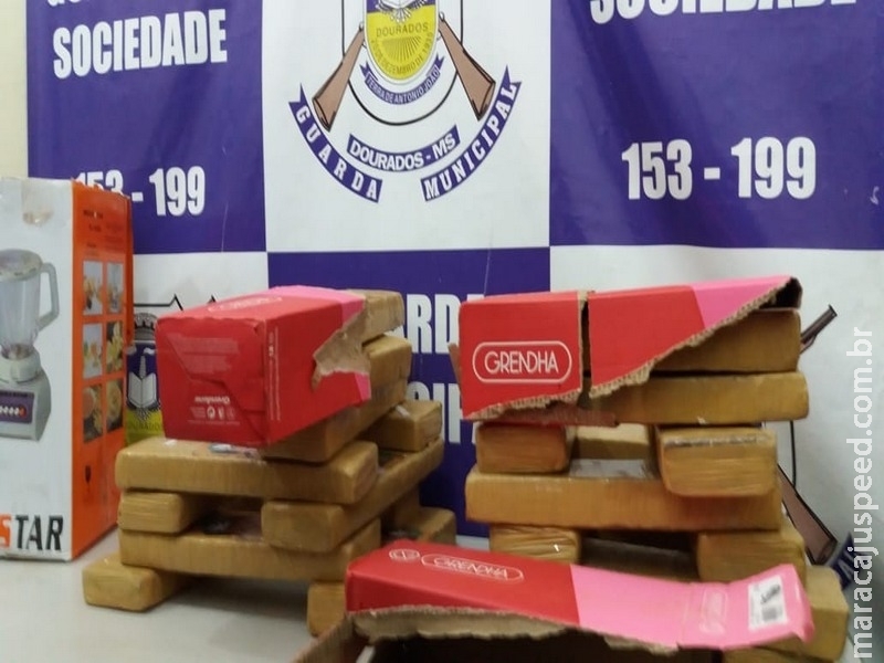 Adolescente de 14 anos e apreendido com maconha em caixa de liquidificador