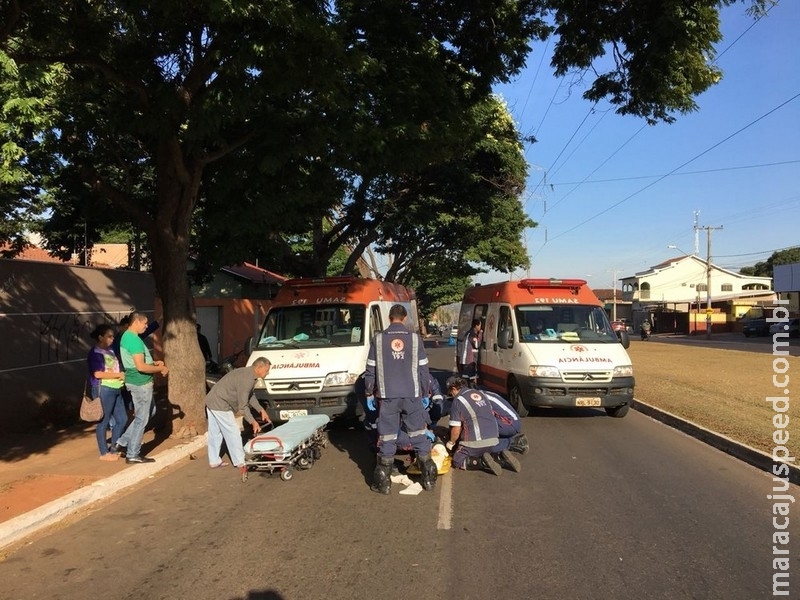 Casal fica ferido e cachorro morre em acidente com moto na Capital
