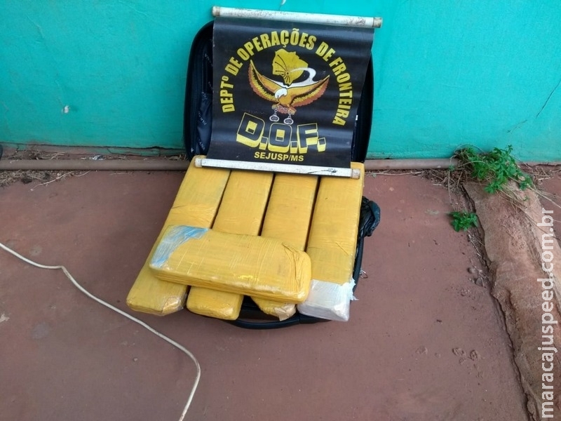 DOF prende mulher transportando 9 quilos de entorpecente