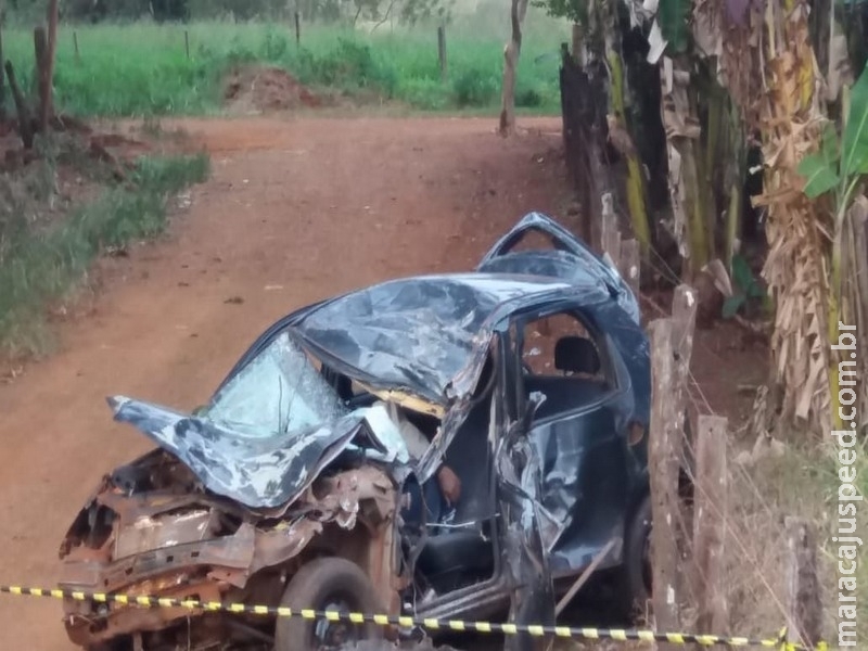 Jovem morre em grave acidente entre Vicentina e Fátima do Sul Jovem morre em grave acidente entre Vicentina e Fátima do Sul