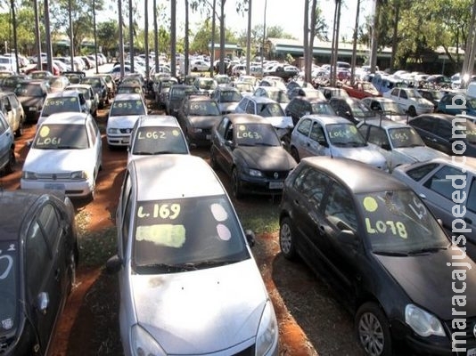 Justiça leiloa 70 lotes de veículos com lances mínimos de R$ 10 à R$ 5 mil