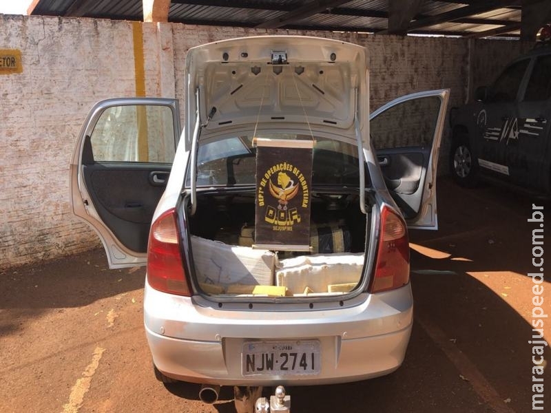Maracaju: DOF apreende 202 kg de maconha em veículo com placas do Mato Grosso Maracaju: DOF apreende 202 kg de maconha em veículo com placas do Mato Grosso