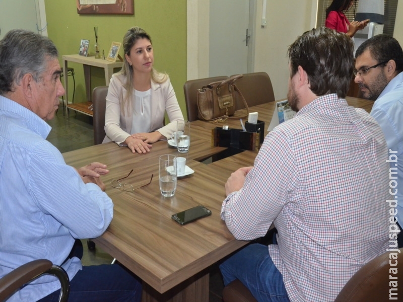 Maracaju: Nova Delegada se reúne com prefeito Maurílio e Secretário de Governo Frederico e Procurador Jurídico Pedro Pessato, dando início aos seus trabalhos