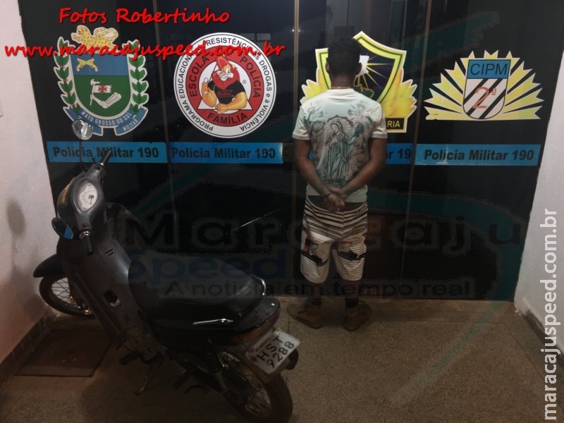Maracaju: PM recupera motocicleta furtada e prende adolescente autor pelo furto Maracaju: PM recupera motocicleta furtada e prende adolescente autor pelo furto
