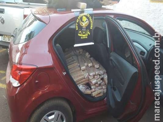 Ônix é apreendido abarrotado de maconha