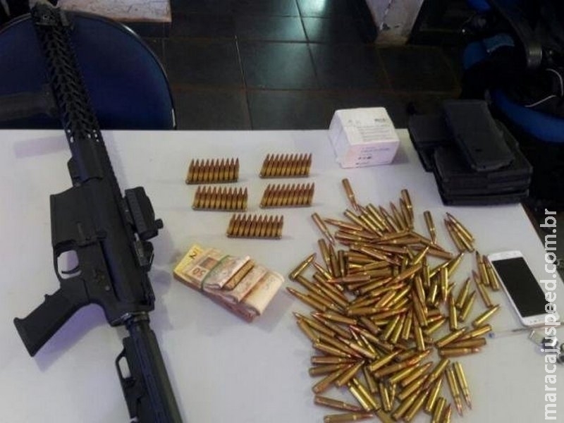 Paranaense é preso em MS com 88 quilos de cocaína, fuzil 762 e munições