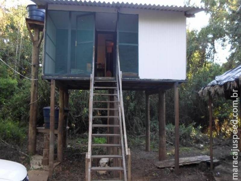PMA flagra construção de pesqueiro nas matas ciliares do rio Miranda PMA flagra construção de pesqueiro nas matas ciliares do rio Miranda