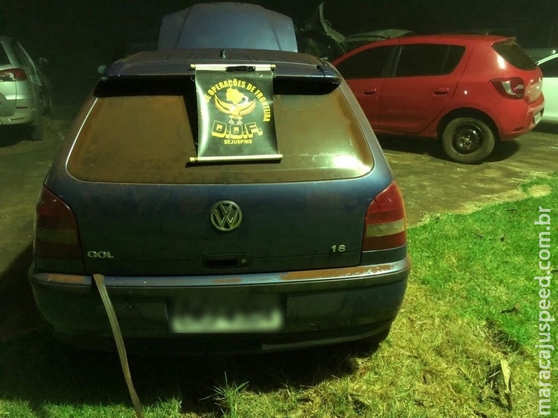 Polícia recupera em MS carro furtado no Paraná