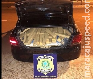 PRF apreende 172kg de maconha na fronteira