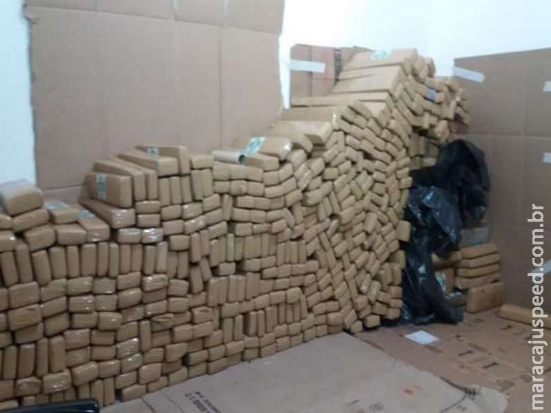 PRF apreende cerca de cinco toneladas de maconha em Dourados