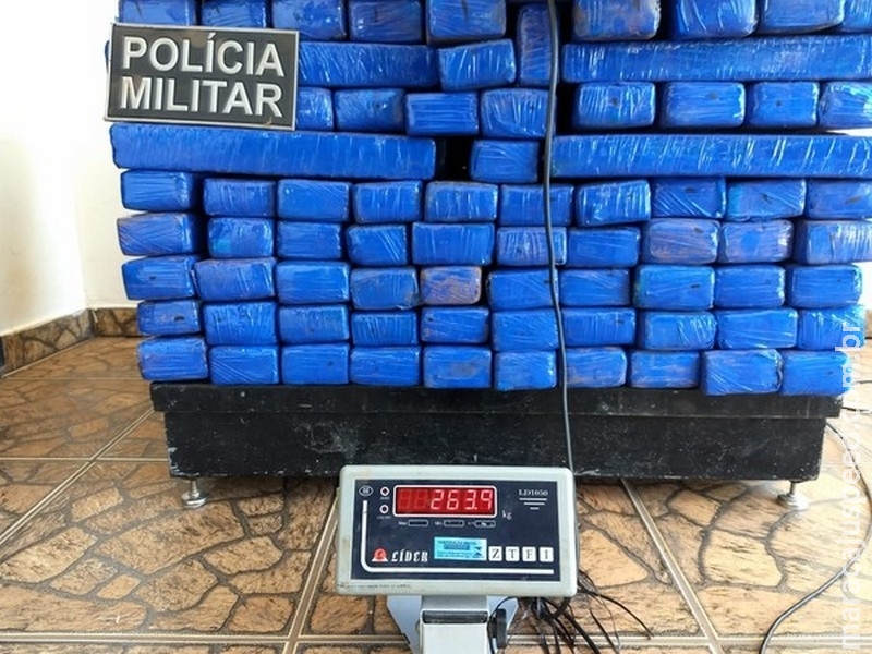 Açougueiro é preso com 264 kg de maconha em carro e diz que receberia R$ 45 mil pelo transporte de MS a MT