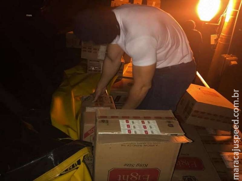 Carga de cigarro avaliada em mais R$ 2 milhões é apreendida em Dourados