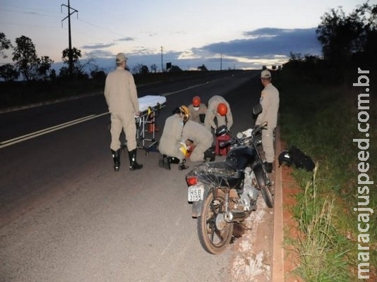 Com braço amputado, motociclista sofre acidente na BR-262