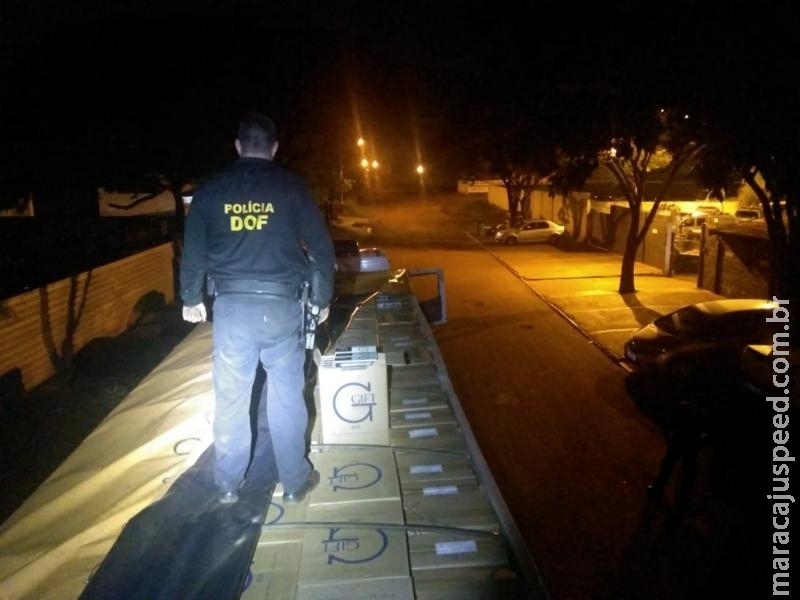 DOF apreende 50.000 pacotes de cigarros contrabandeados em Caarapó DOF apreende 50.000 pacotes de cigarros contrabandeados em Caarapó