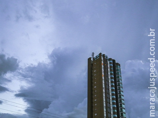 Fim de semana de tempo instável com leve queda nas temperaturas em MS