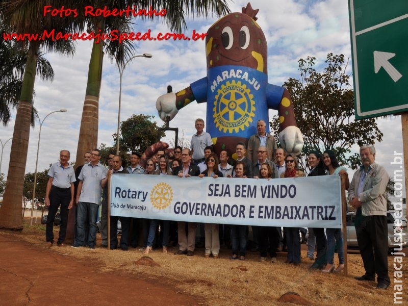 Governador do Rotary Distrito 4470 Marcos Vinholi e embaixatriz Andrea Peron Vinholi são recebidos em Maracaju Governador do Rotary Distrito 4470 Marcos Vinholi e embaixatriz Andrea Peron Vinholi são recebidos em Maracaju