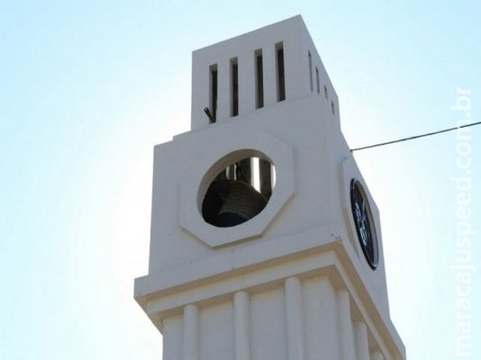 Horas após inauguração, relógio da Calógeras para de funcionar Horas após inauguração, relógio da Calógeras para de funcionar
